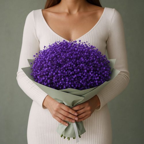 Букет из Гипсофил «Очарование лаванды»